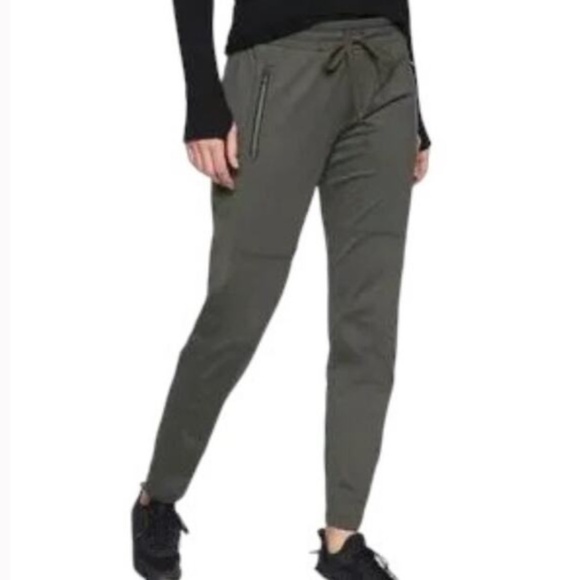 Athleta Gray Women’s Pants with Zippered Pockets Drawstring Size XS - Picture 1 of 10
